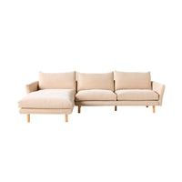 Austin 3 Seater Sofa with Left Hand Chaise Serenity Tortilla