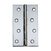 2672 Hinge Fixed Pin Chrome Plated H100xW60mm