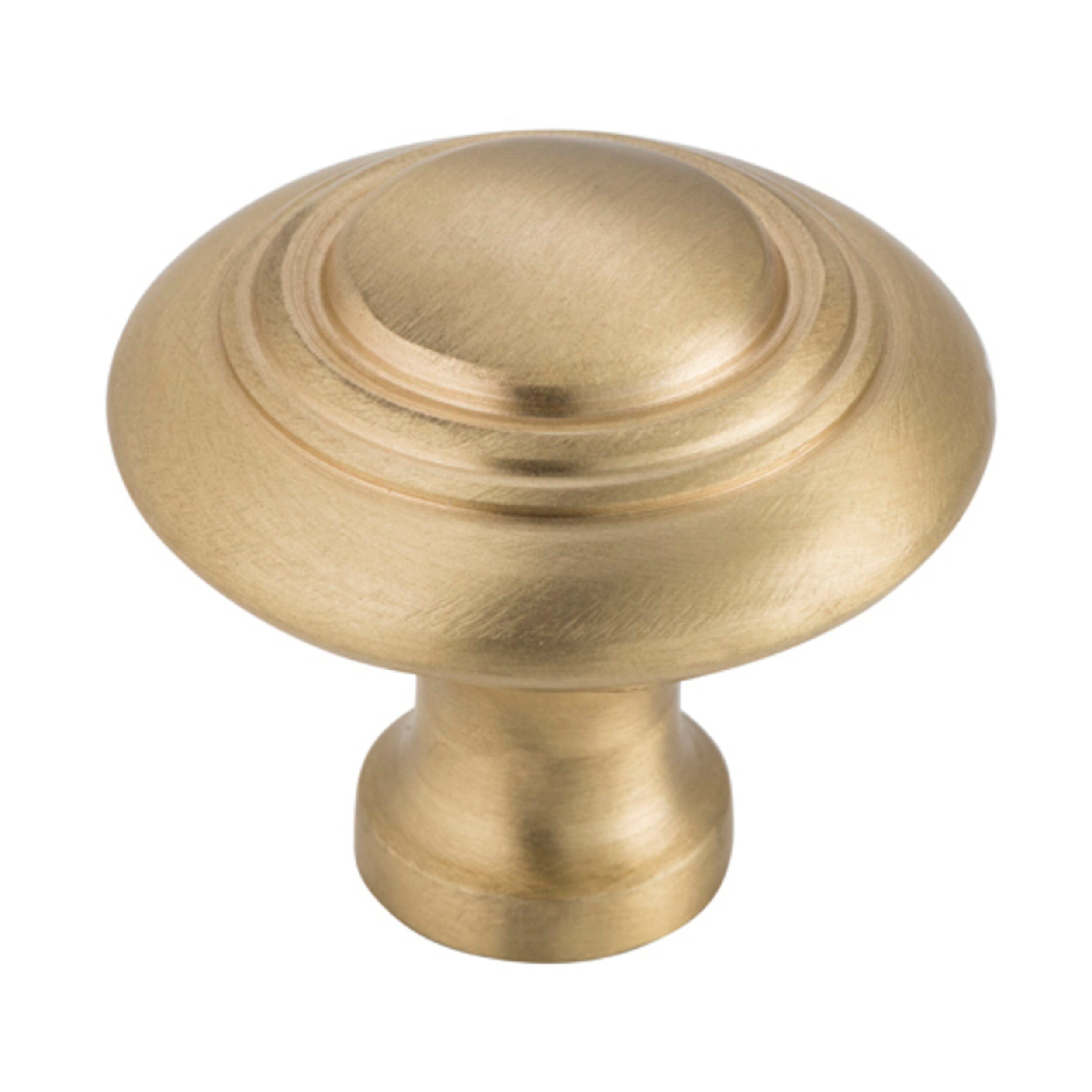 6698 Cupboard Knob Domed Satin Brass D38xP35mm