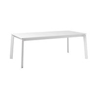 Santana Aluminium Extension Table White  200/300cm