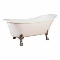 Alto White Bath 1700mm with Chrome Feet Package
