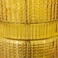 Rosa Glass Table Lamp Amber 60cm