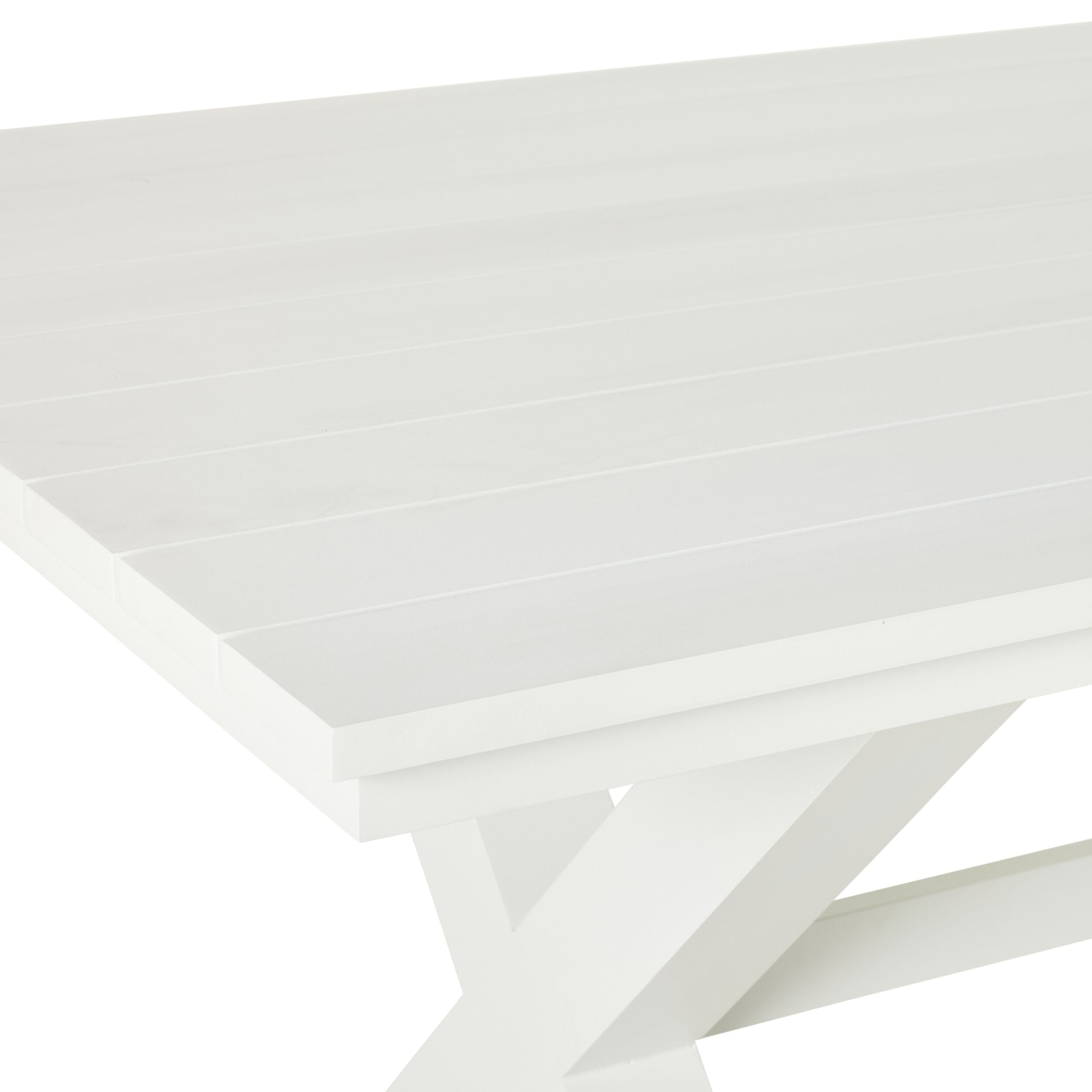 Blake Aluminium Dining Table 300cm White