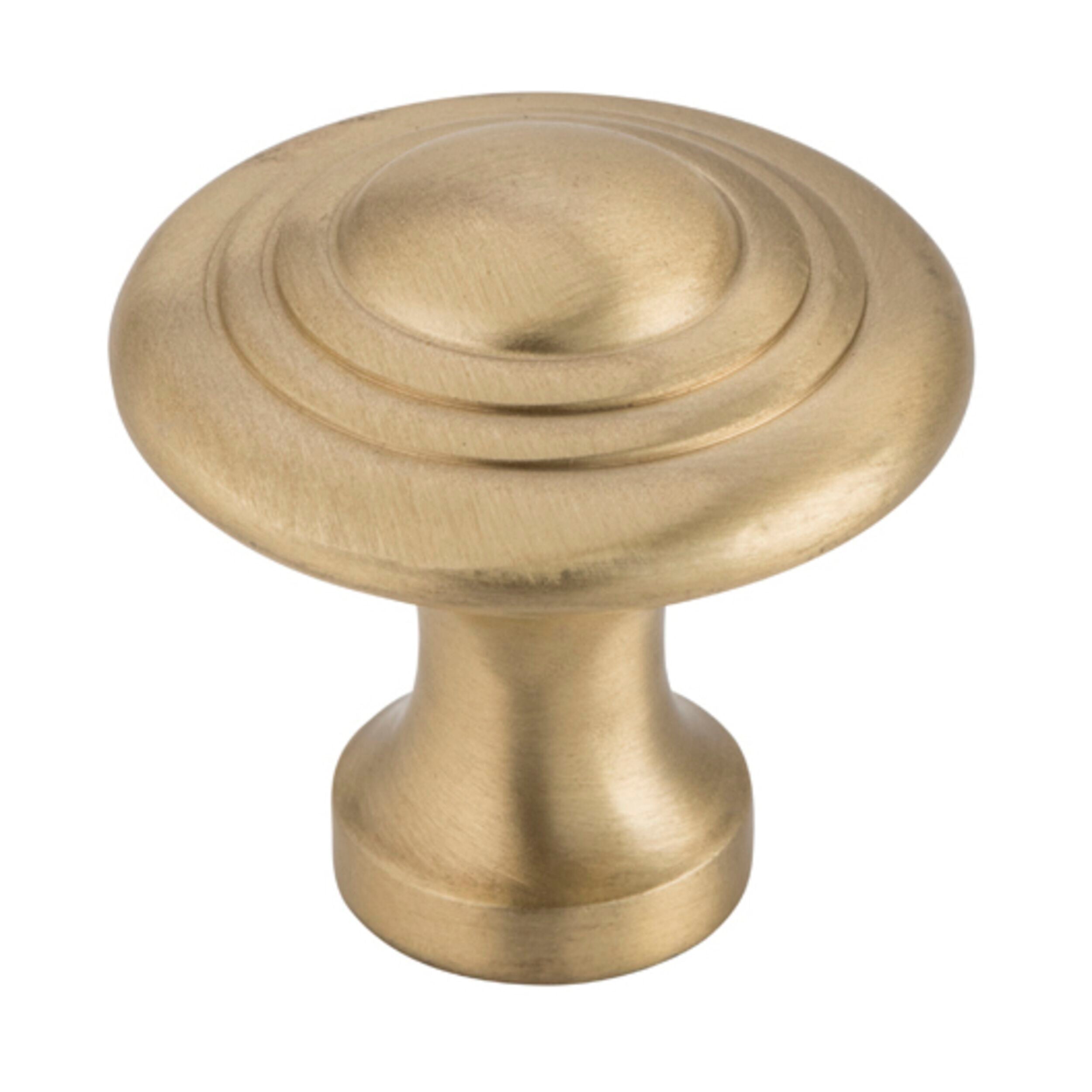 6697 Cupboard Knob Domed Satin Brass D32xP29mm