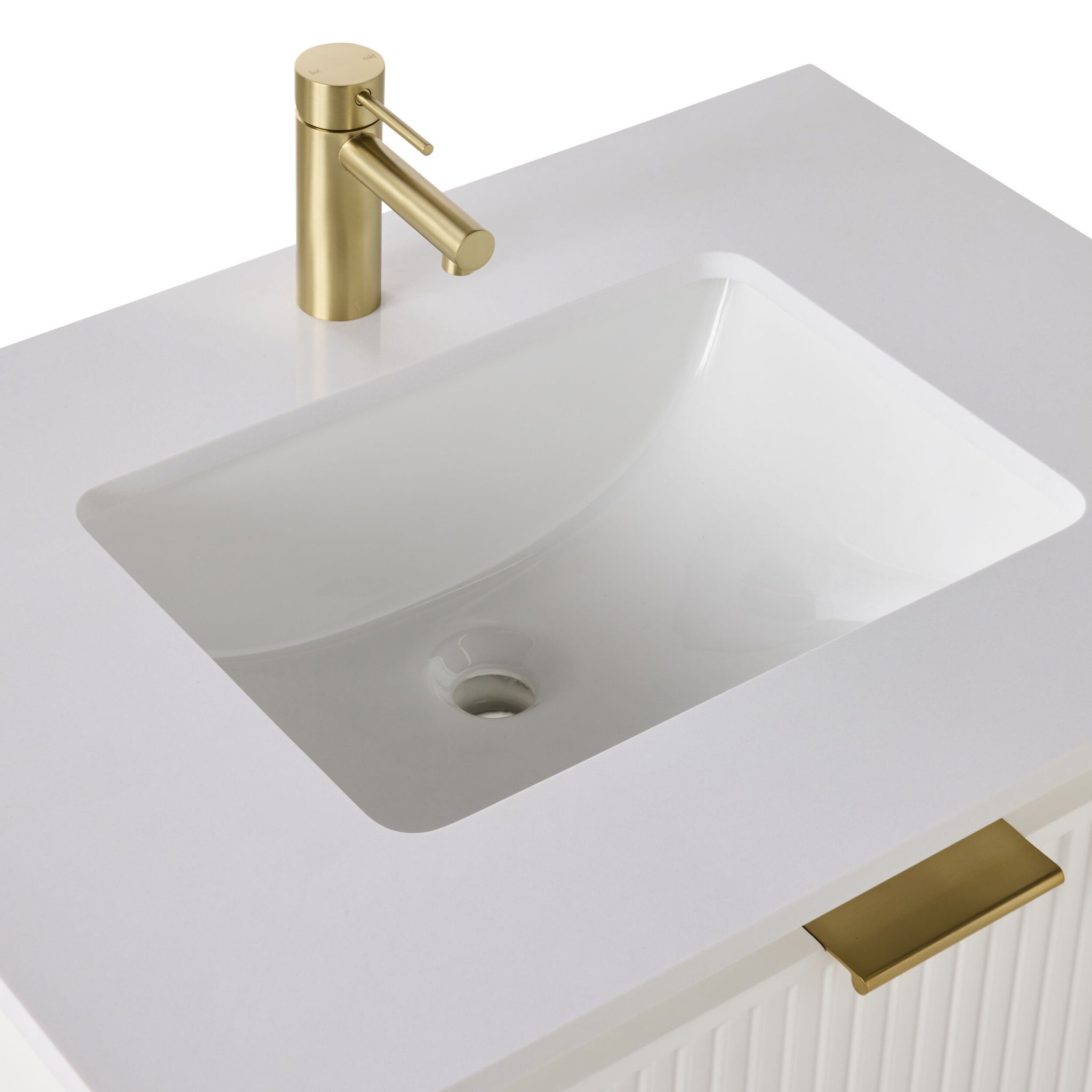Lennox Single Vanity White 790mm