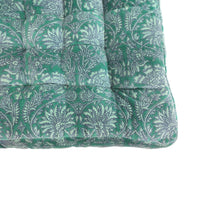 Samy Cotton Velvet Jade Woodblock Seat Cushion