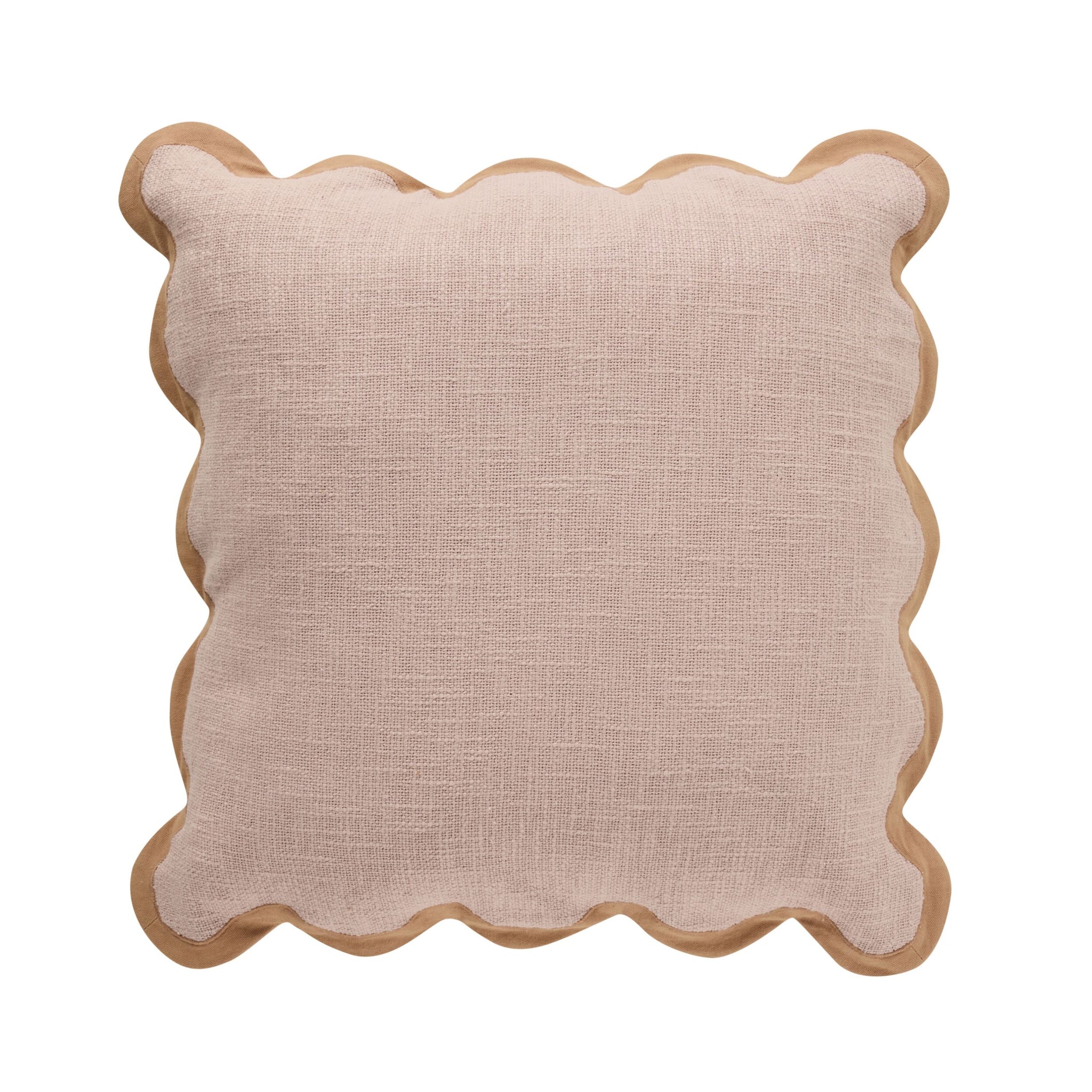Emmie Scalloped Cushion Rose Clay 50x50cm