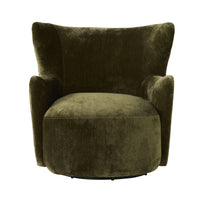 Mara Swivel Armchair Khaki Green