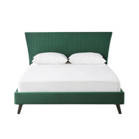 Pleat Bed King Emerald