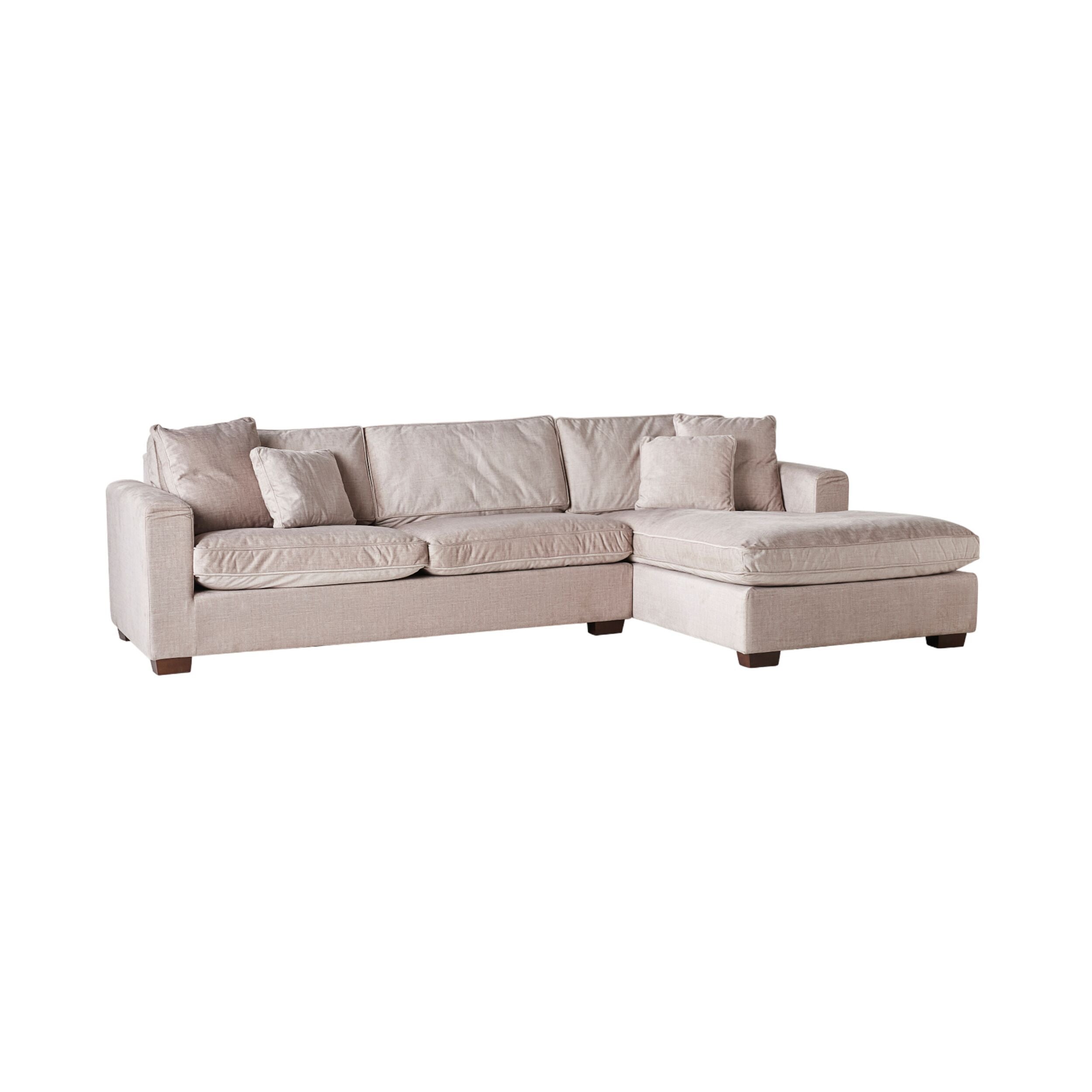 Portsea 4 Seater RHS Chaise Aura Pecan