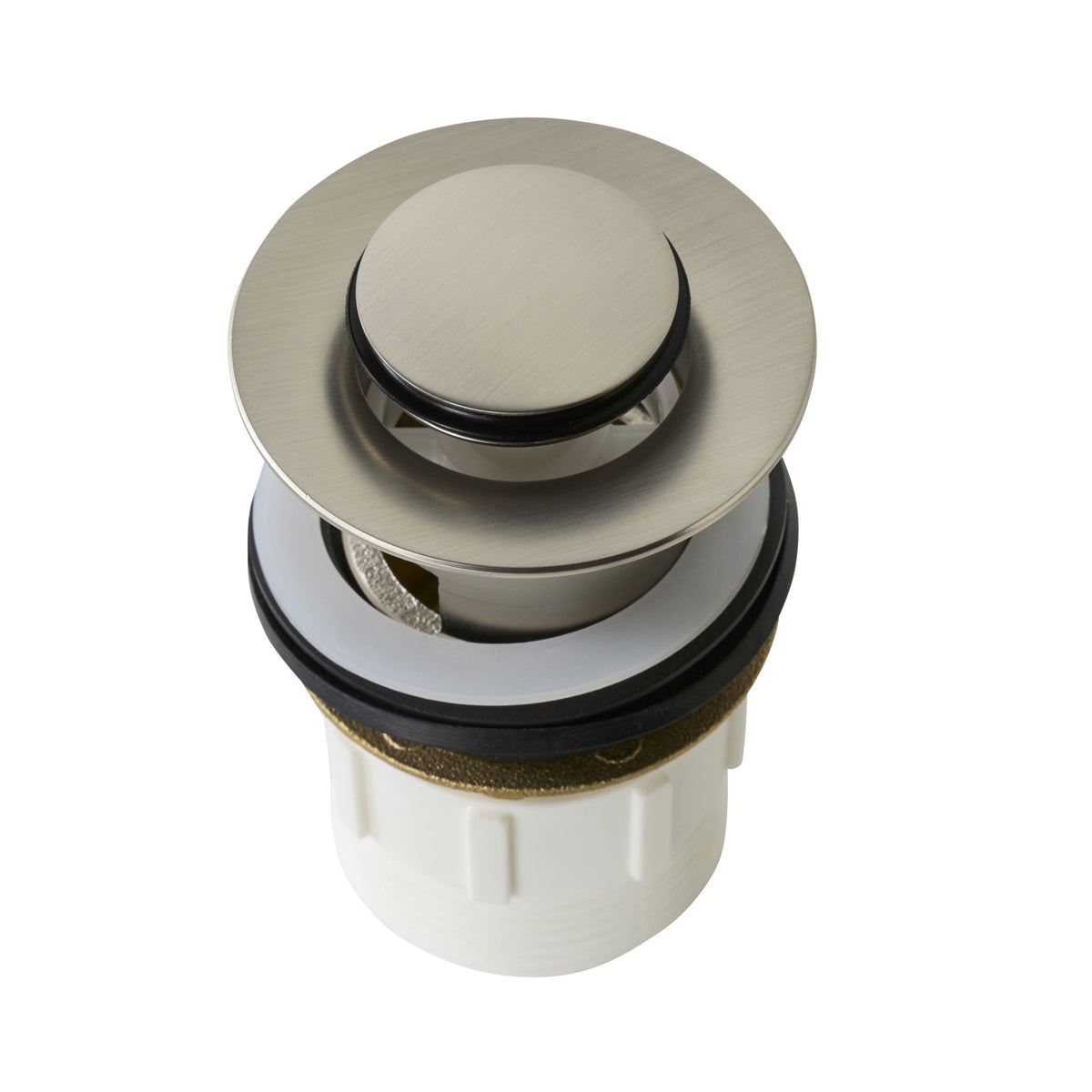 Camden Pop Up Waste Universal 32/40 x 80mm with Overflow Brushed Nickel