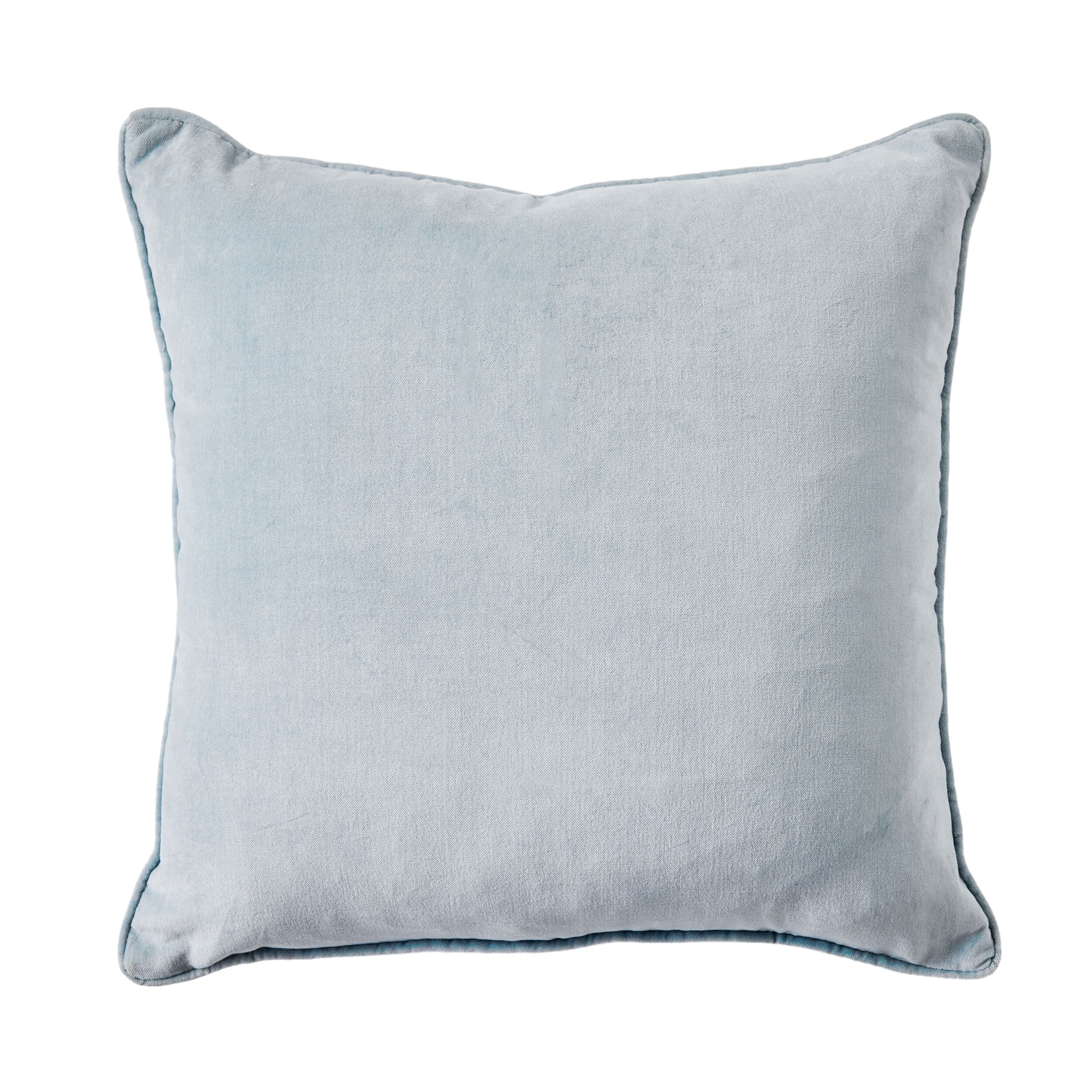 Hervey Cotton Velvet Cushion Sky Blue 45x45cm