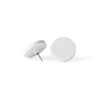 White Marble Knob Large 9.5x1cm