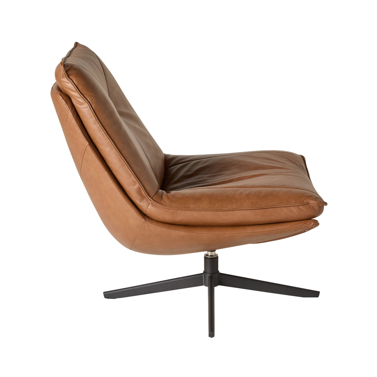 Dean Swivel Chair Dakota Vintage Saddle
