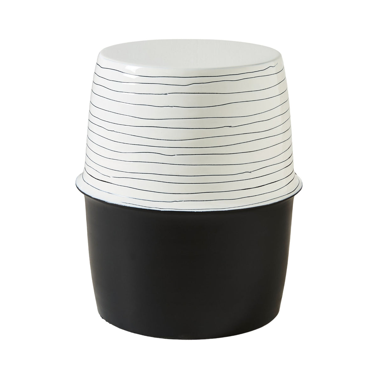 June Side Table Black & White