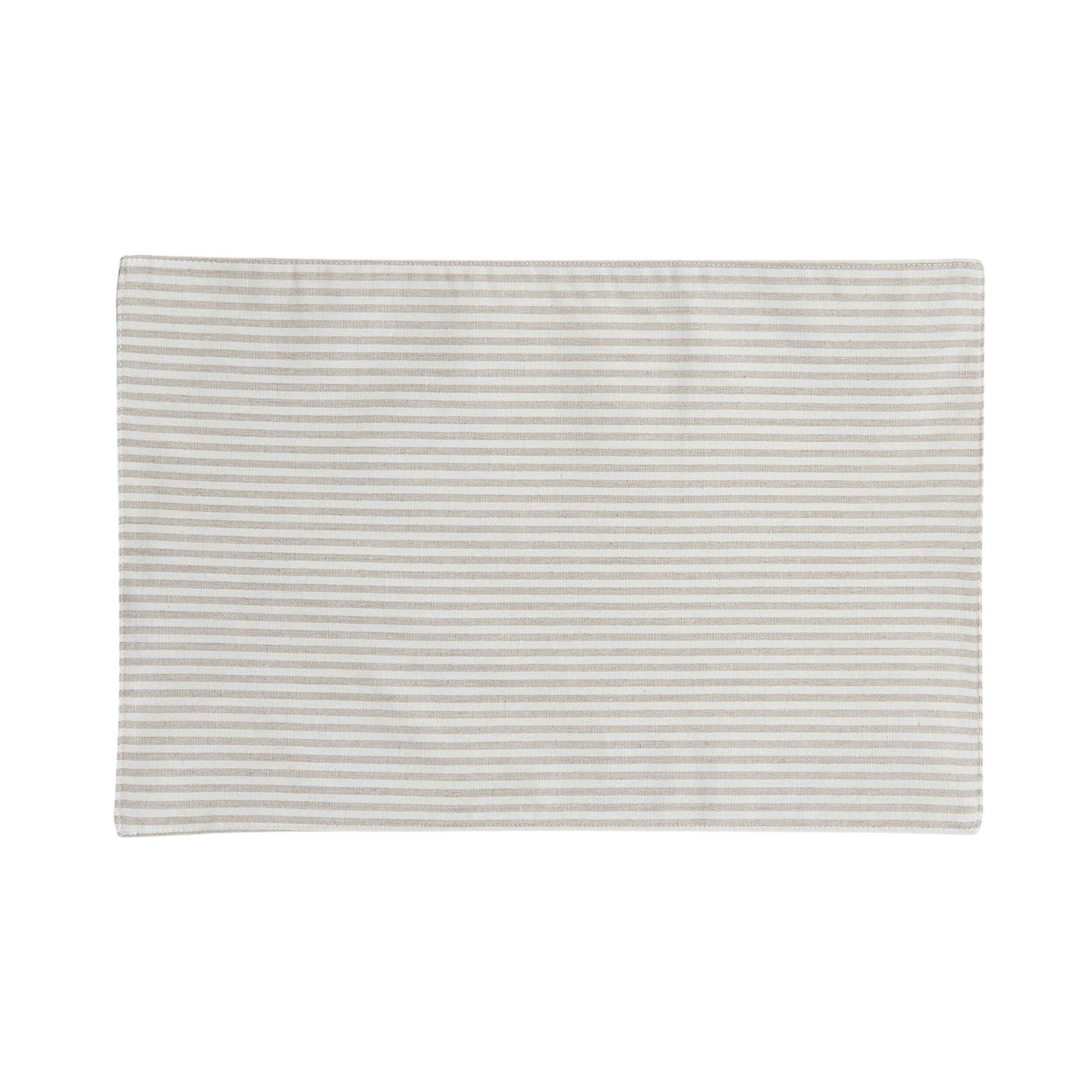 Marais Almond Stripe Placemat 45x30cm (Set of 4)