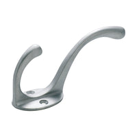 3987 Hat & Coat Hook Victorian Satin Chrome H110xP50mm