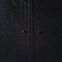 Avalon 2 Drawer Wardrobe Black