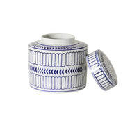 Celadon Striped Ginger Jar 16cm