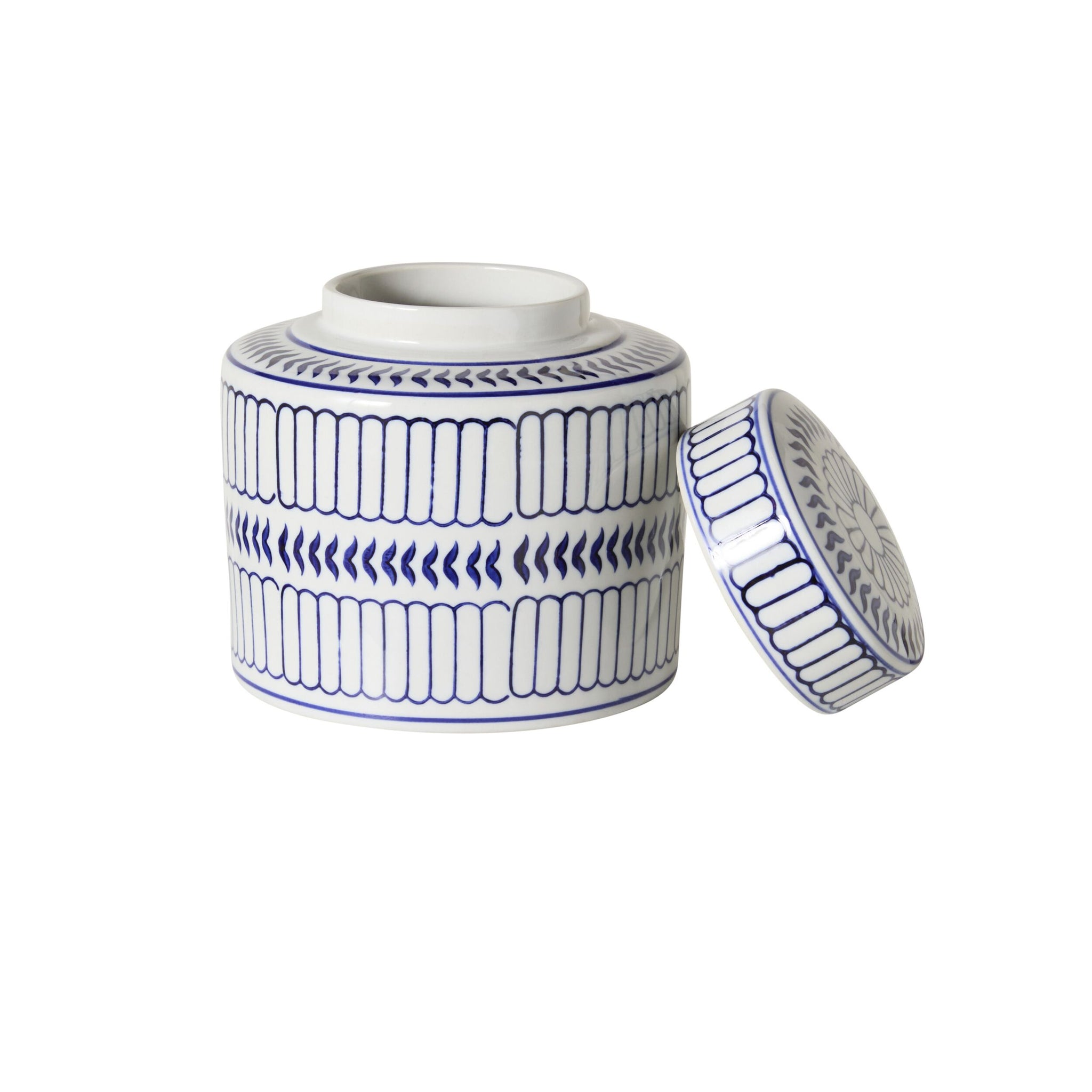 Celadon Striped Ginger Jar 16cm