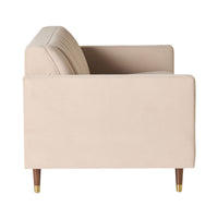 Stitch 2 Seater Velvet Sofa Taupe