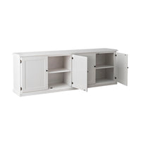 Armand 4 Door Book Cabinet 240 x 83cm White