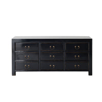 Sansha 9 Drawer Chest Black