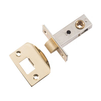 9570 Tube Latch Split Cam 'D' Striker Polished Brass Backset 45mm