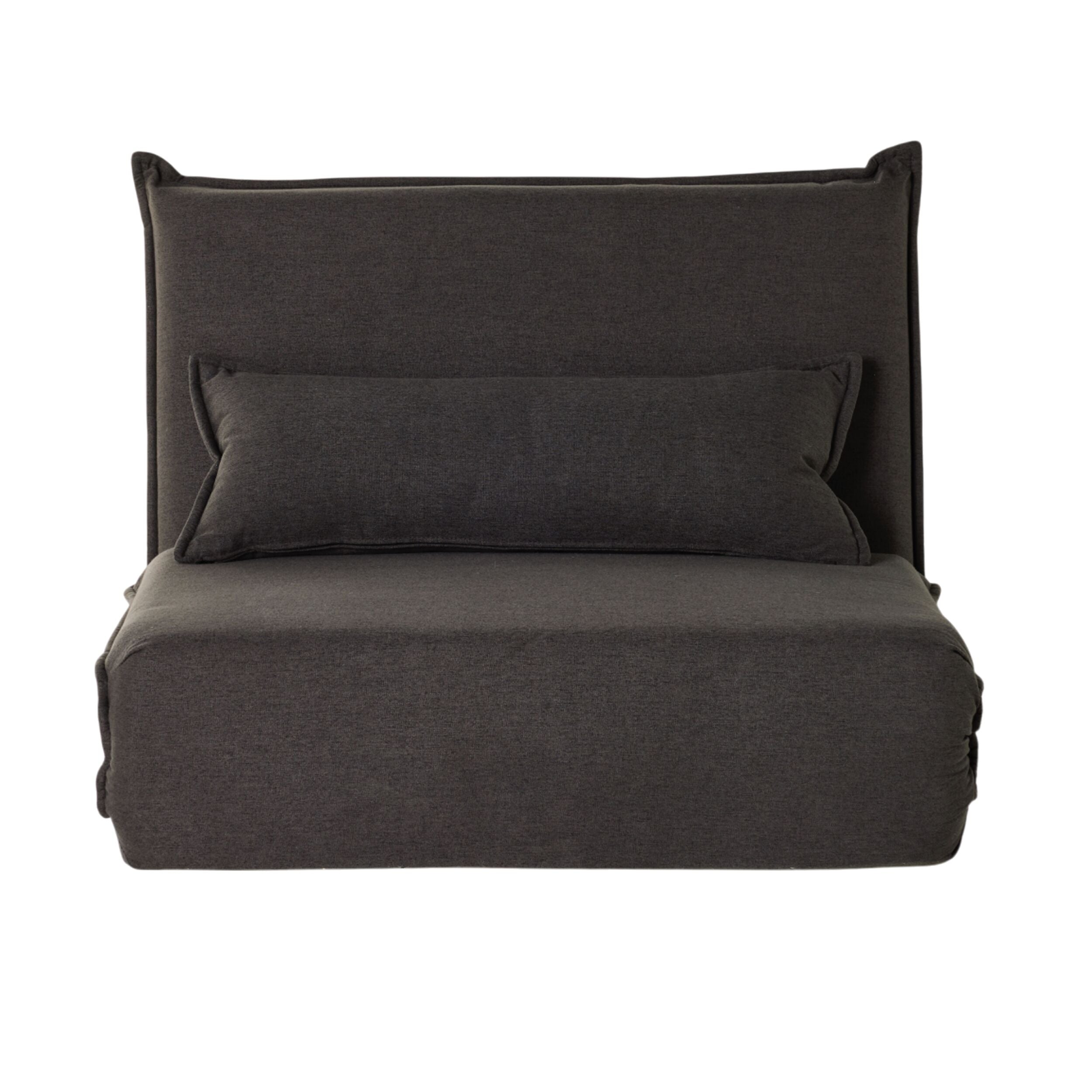 Bribie Single Sofa Bed Charcoal Grey