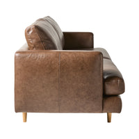 Harrison 3 Seater Leather Sofa Dakota Mocha