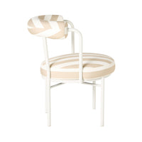 Parri Dining Chair Taupe Stripe