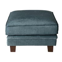 Lisette Velvet Ottoman Aura Emerald