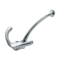 3969 Hat & Coat Hook Double Robe Chrome Plated H110xP60mm