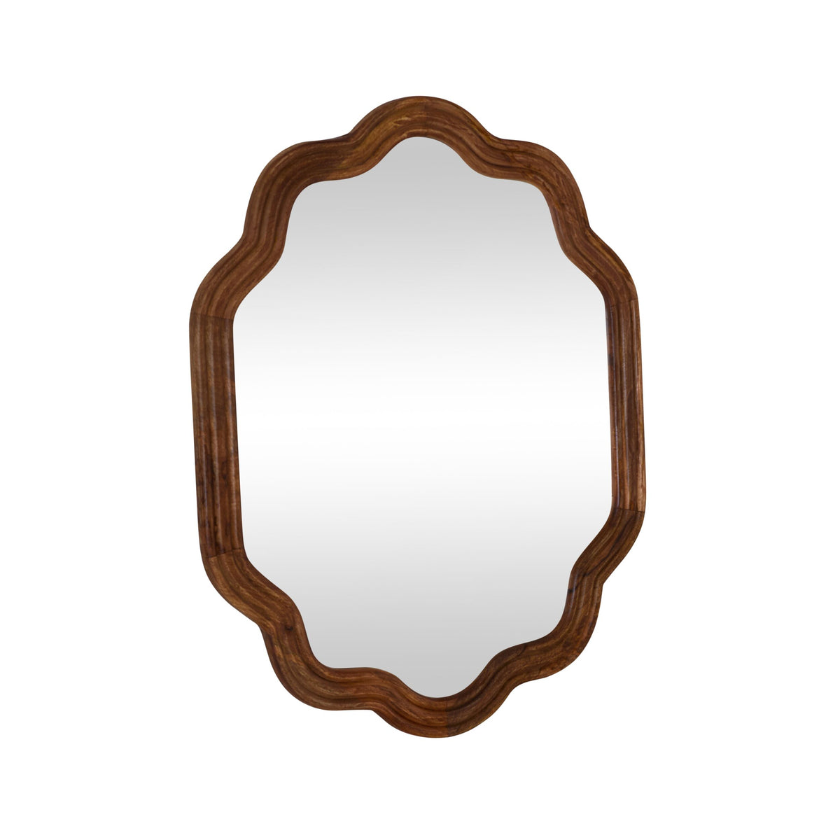 Sati Scalloped Wooden Mirror