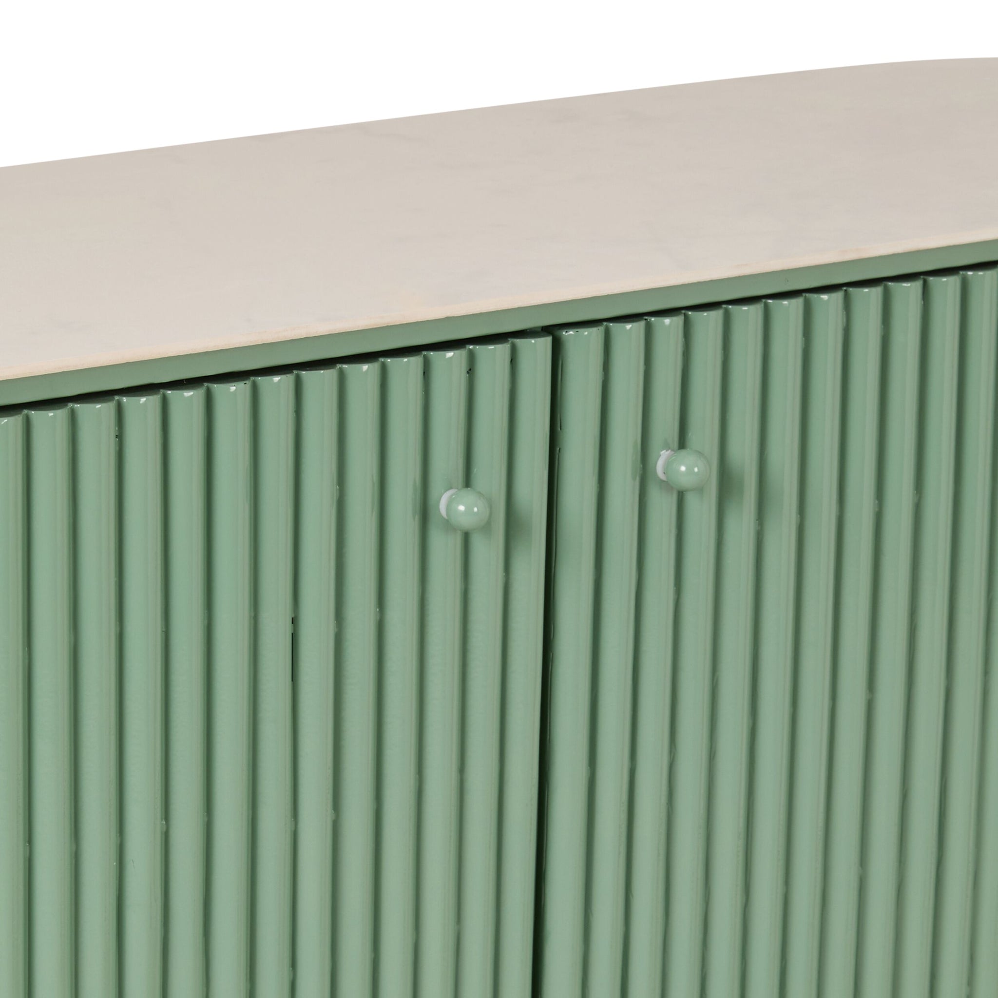Ripple Kitchen Island Bench Sage Green