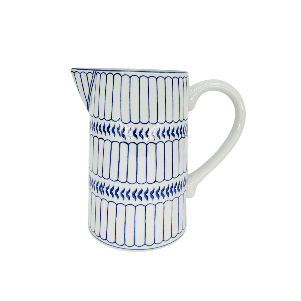 Celadon Striped Jug 20cm