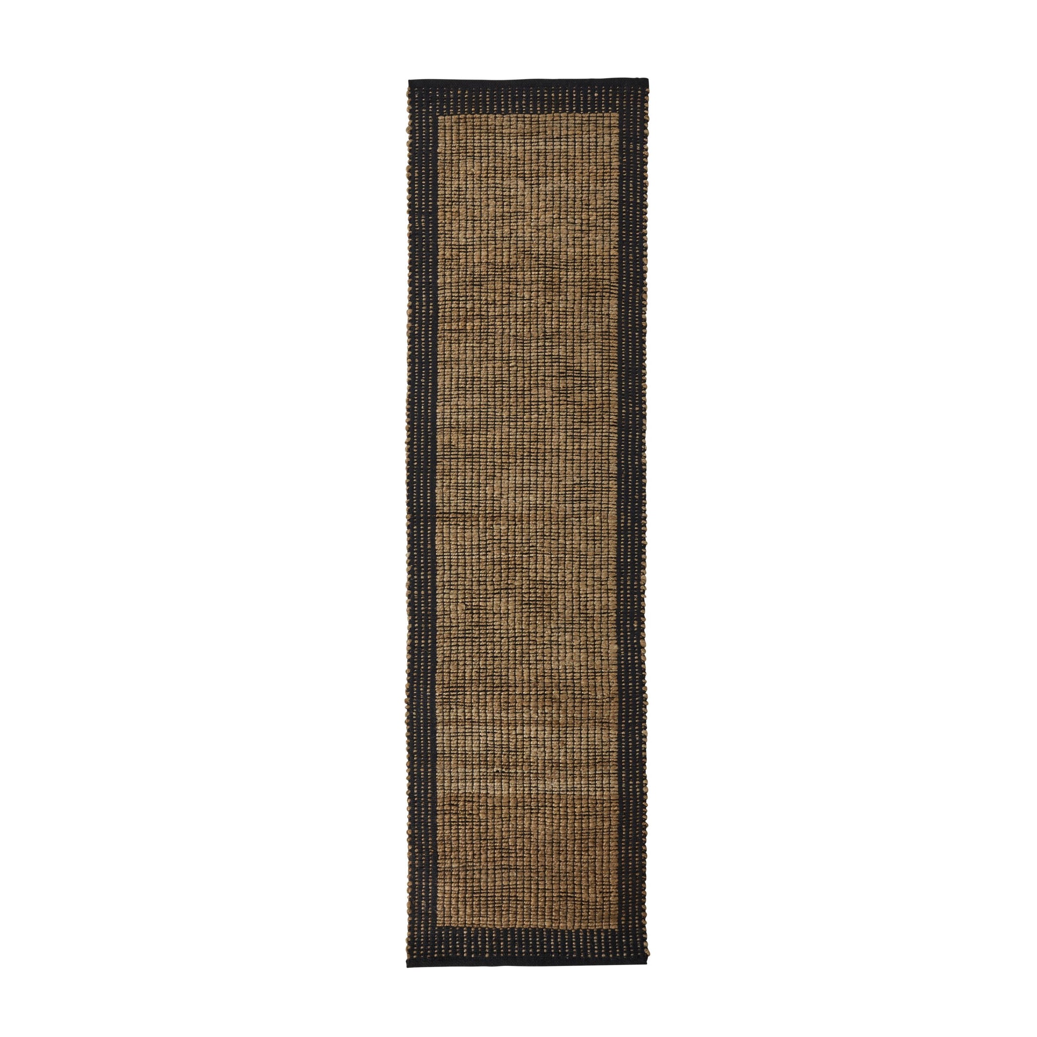 Alhambra Border Jute Runner Walnut 80x300cm