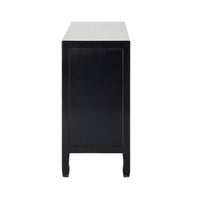 Sansha Low Pigeon Hole Bookcase Black and Turquoise