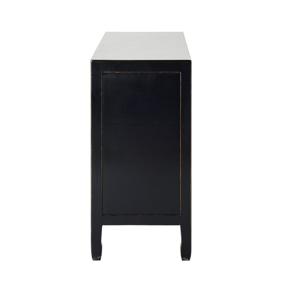 Sansha Low Pigeon Hole Bookcase Black and Turquoise