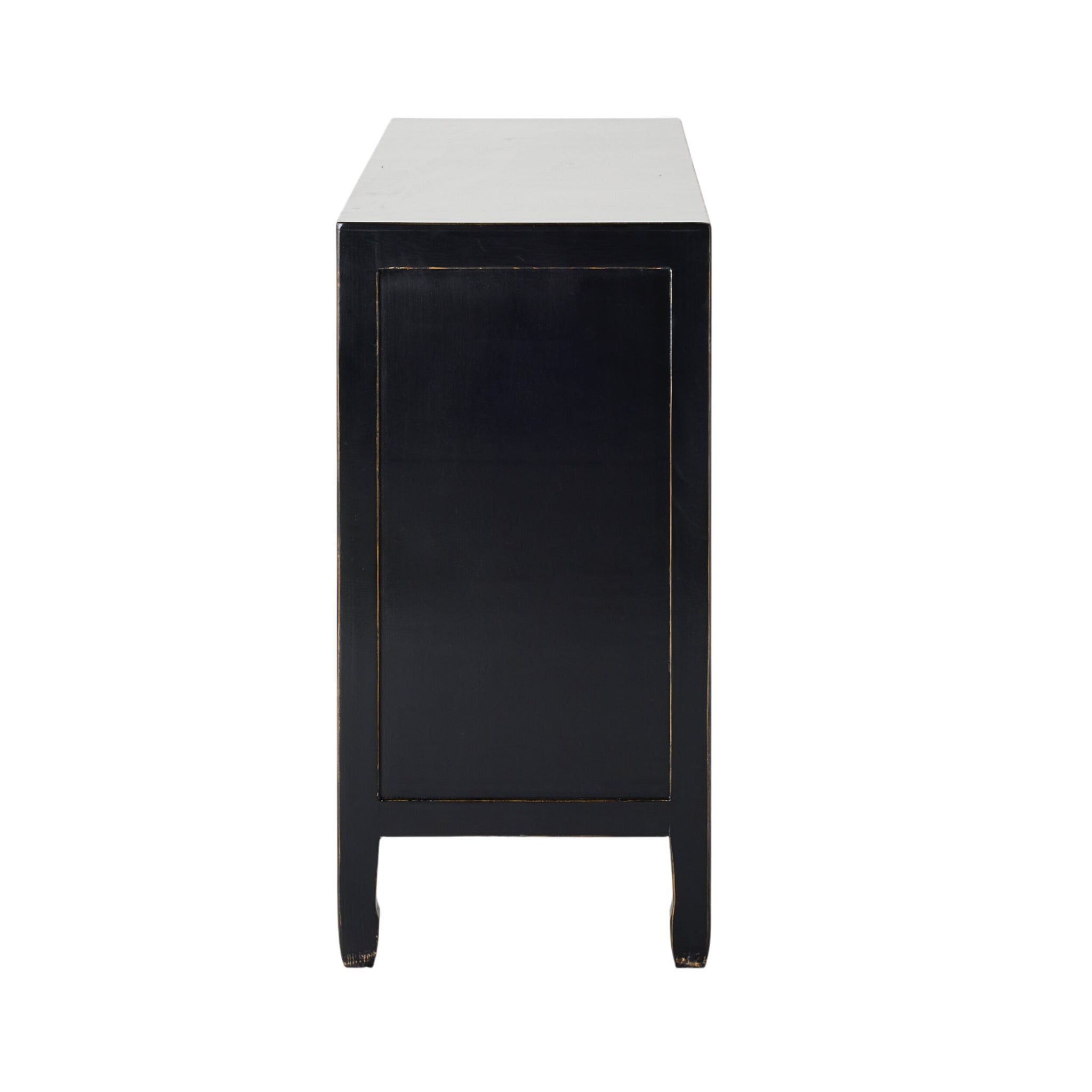 Sansha Low Pigeon Hole Bookcase Black and Turquoise