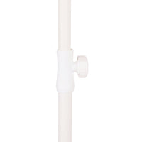 Amalfi Umbrella Scallop Edge Taupe/White Stripe