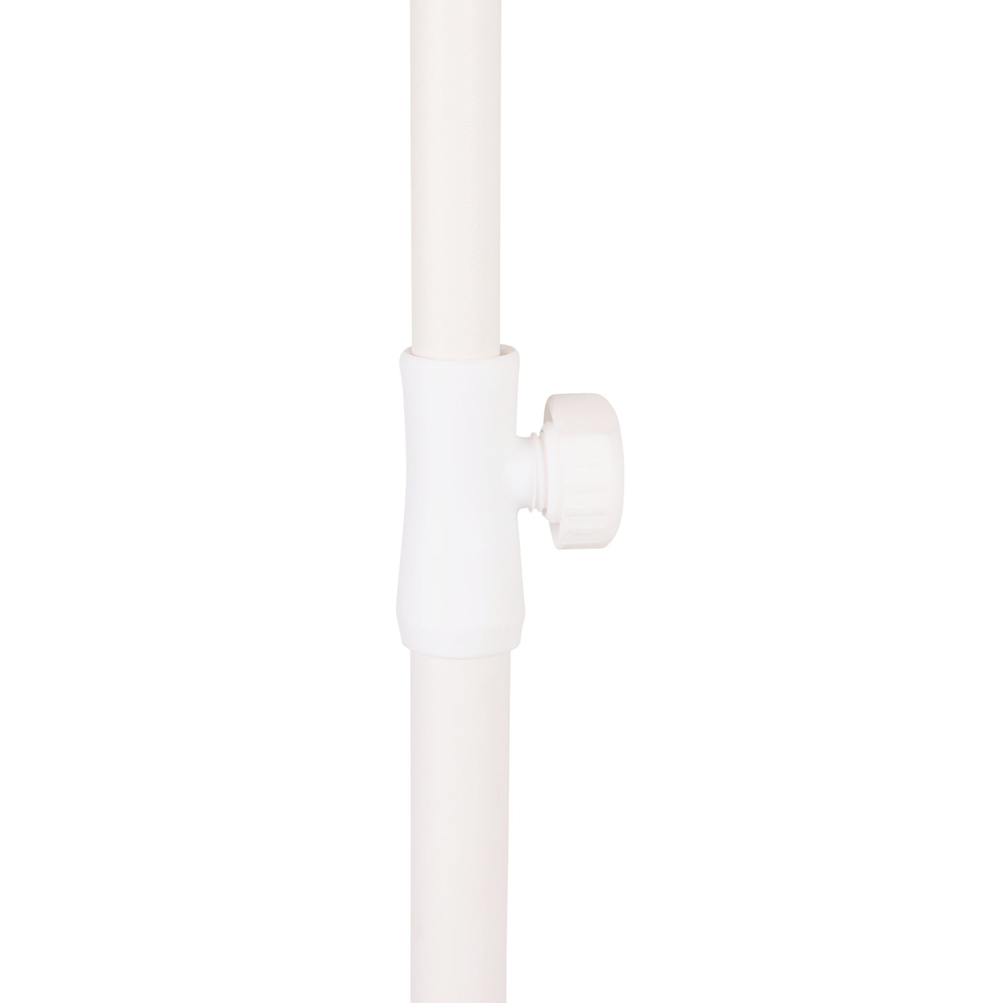 Amalfi Umbrella Scallop Edge Taupe/White Stripe