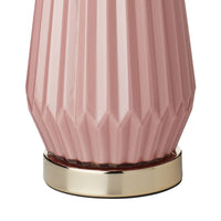 Astrid Dusty Pink Glass Table Lamp 60cm