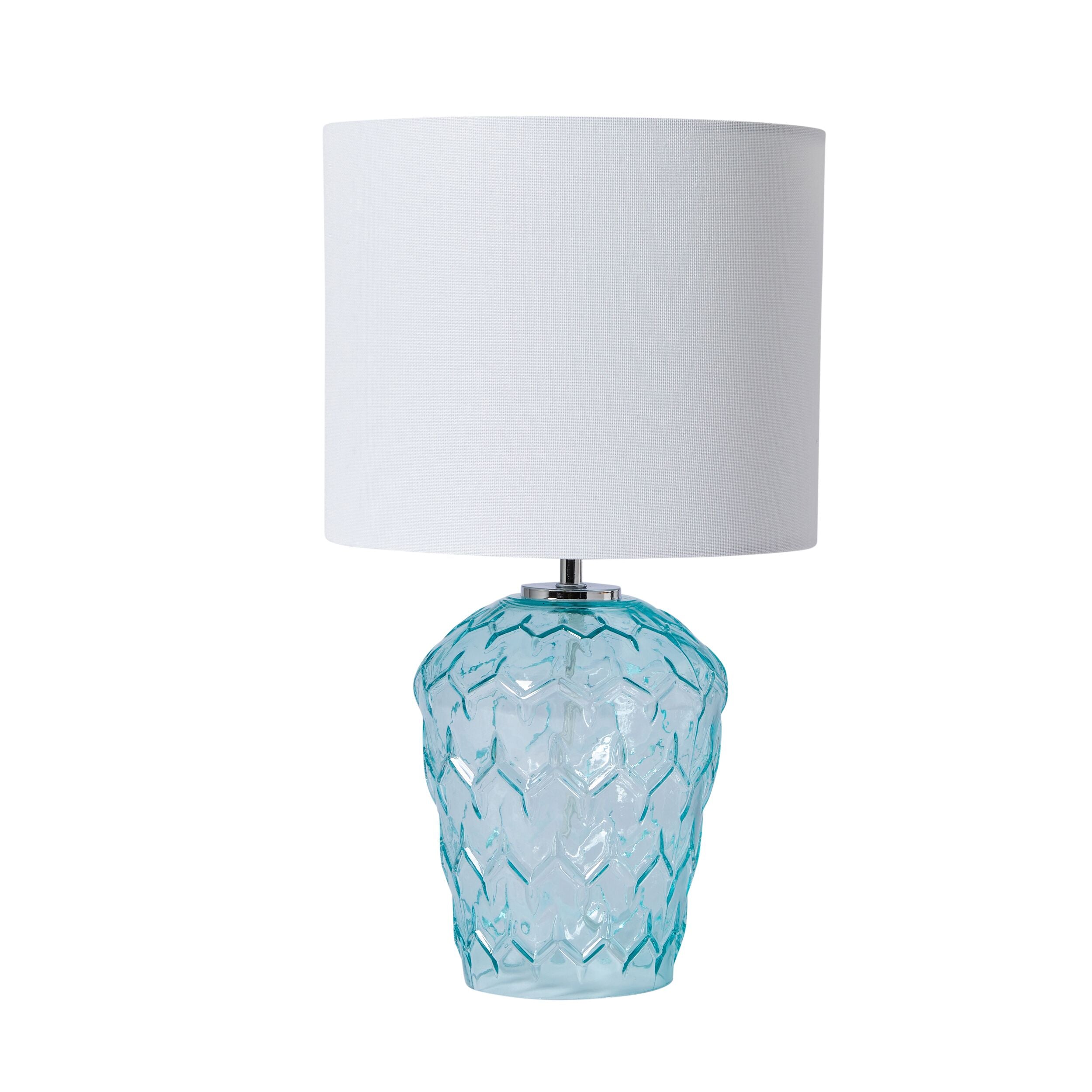 Lulu Blue Glass Table Lamp 42cm