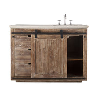 Clare Sliding Barn Door Single Vanity