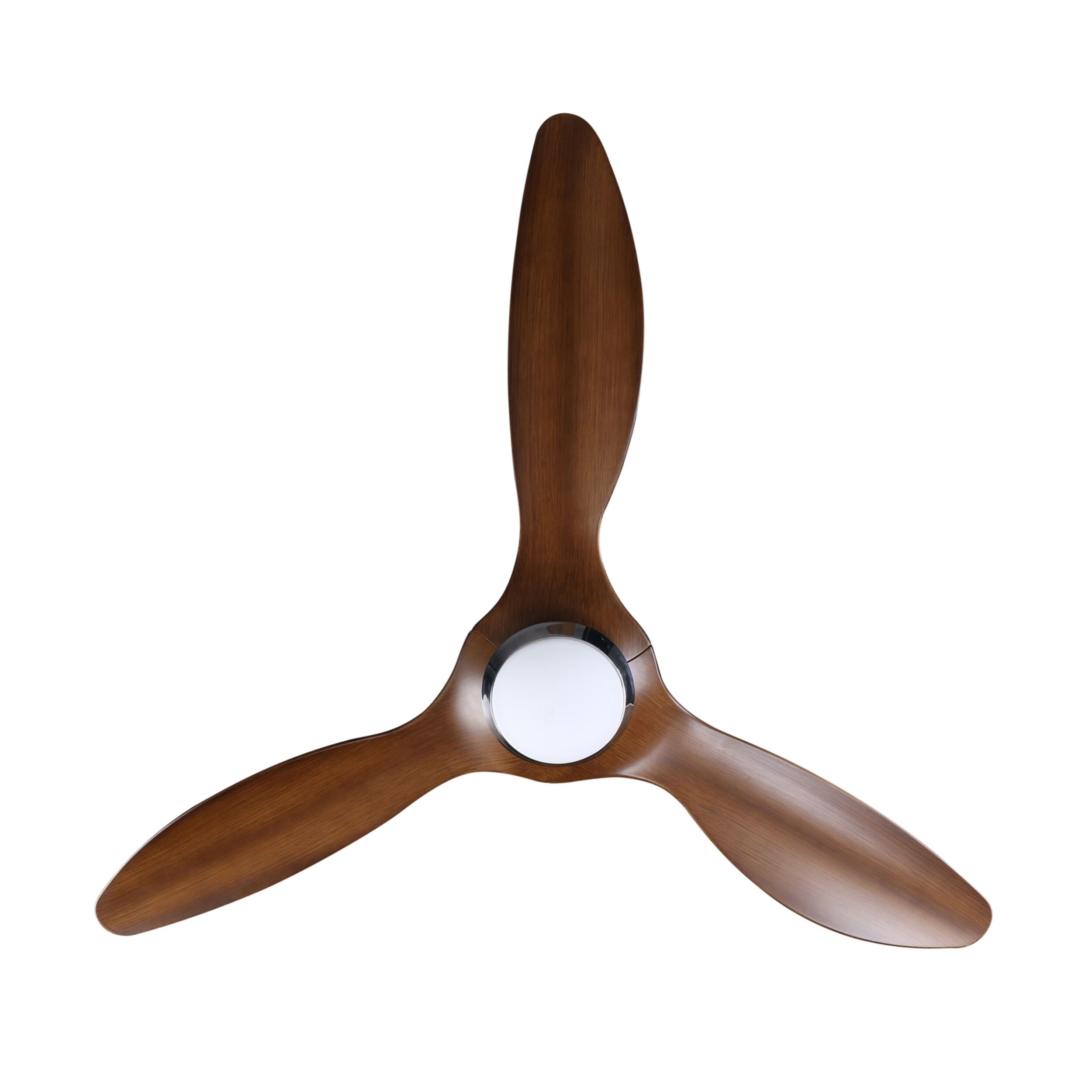 Hayman Indoor/Outdoor DC Ceiling Fan with LED Light & Remote - Timber Finish 132cm