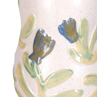Meadow Song Tall Fluted Ceramic Vase