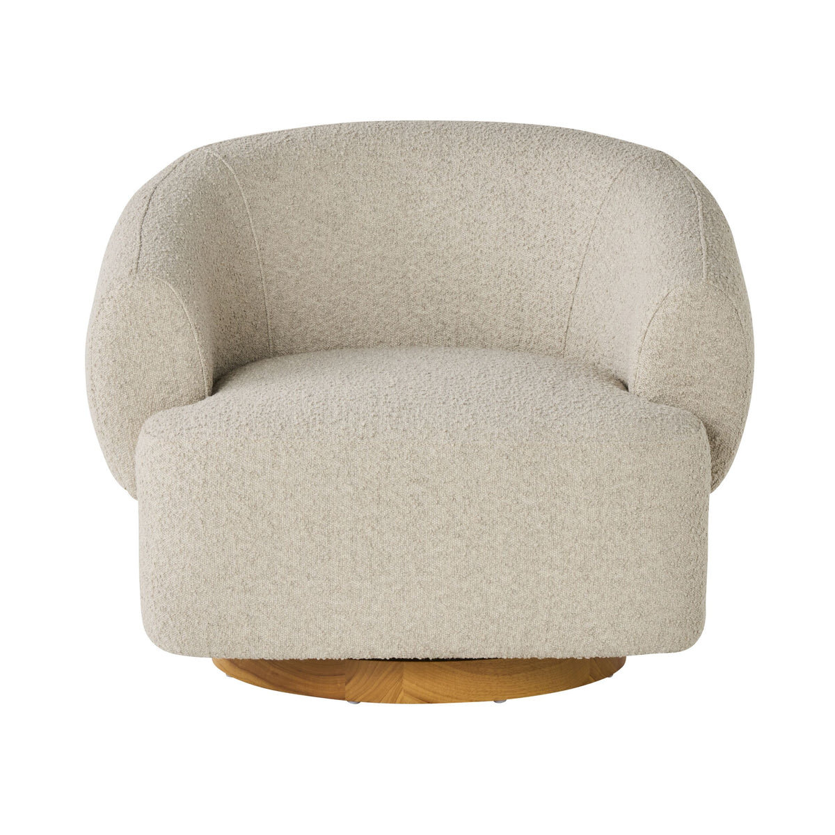 Lyra Swivel Occasional Chair Boucle Cloud Grey