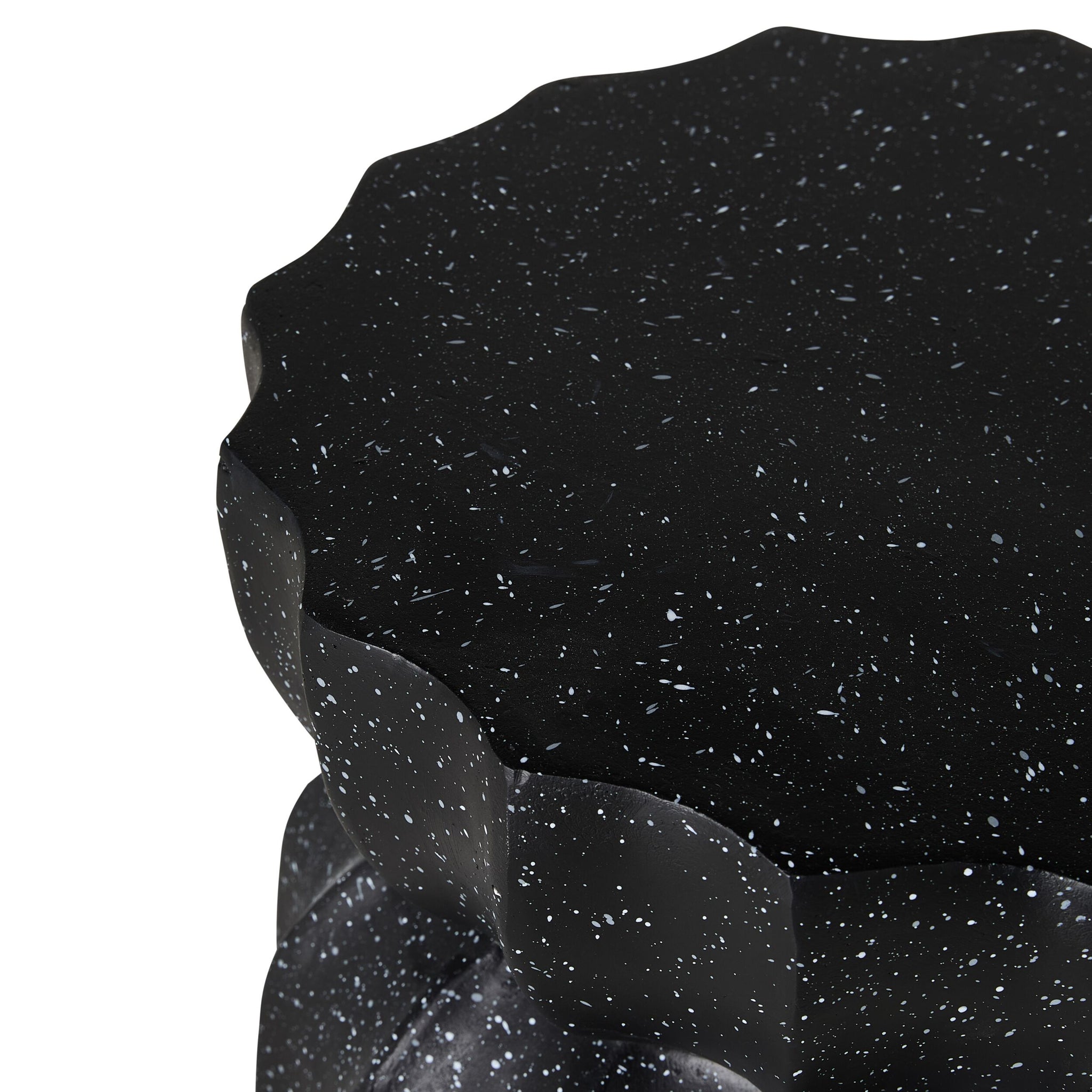 Lotus Black Stool 37x37x46cm