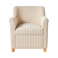 Hazel Occassional Chair Alexandra Linen Stripe